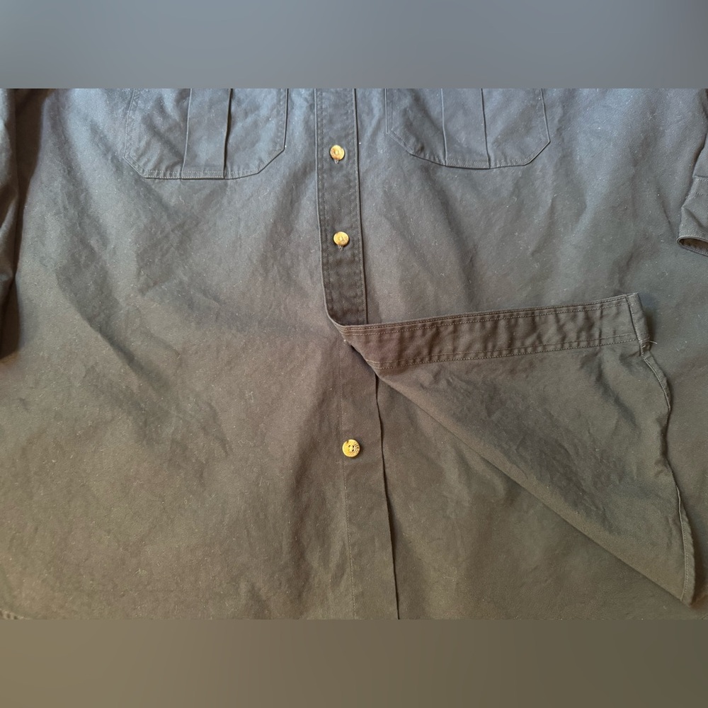 Vintage C.C. Filson Mens Black Button Down  Cotton Shirt - Picture 5 of 12